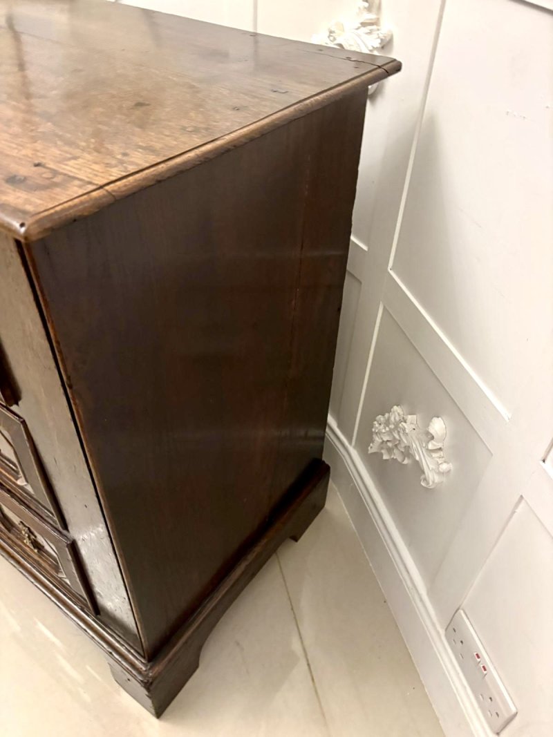 Superb Quality Antique 17th Century Jacobean Oak Geometric Chest of Drawers